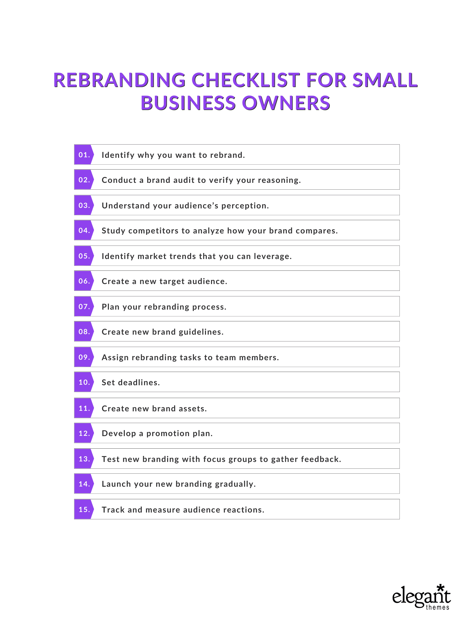 rebranding checklist for small business owners