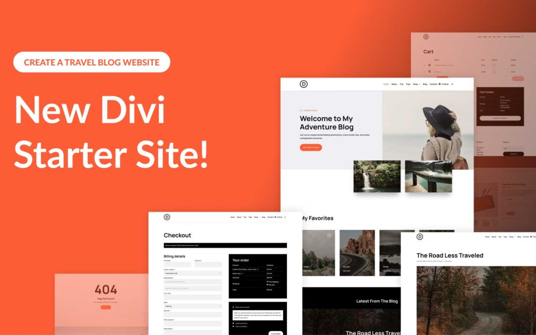 New Starter Site for Travel Blogs (Quick Install)