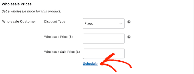 Scheduling a WooCommerce wholesale discount