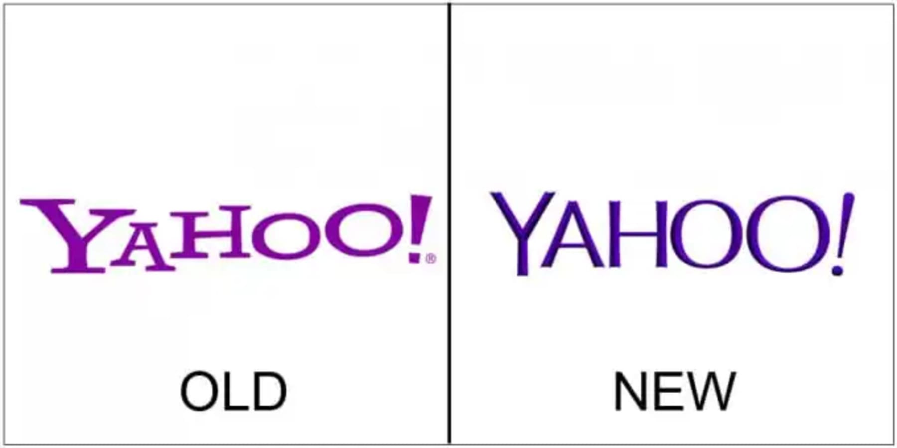 yahoo failed rebranding logo confusing