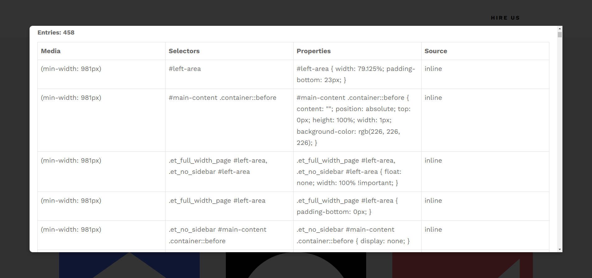 458 Individual Media Queries on this One Page with only three breakpoints