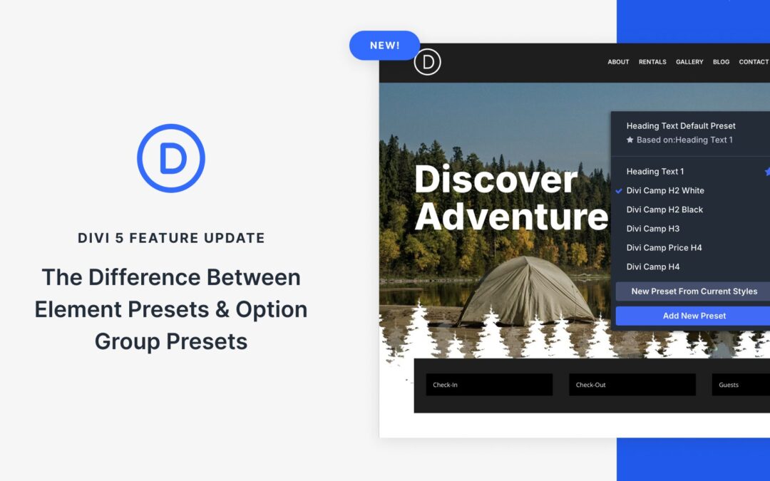 Element Presets & Option Group Presets: The Difference Explained