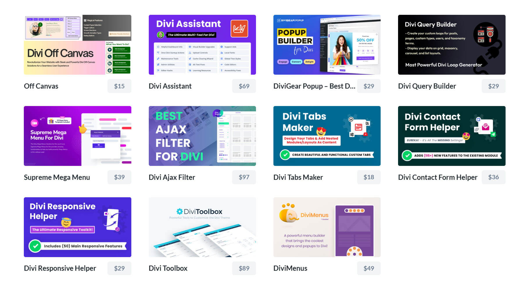 Divi Anniversary Sale Feature Booster Bundle Products