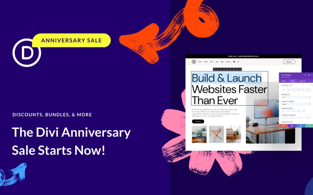 🎉The Divi Anniversary Sale Starts Now!