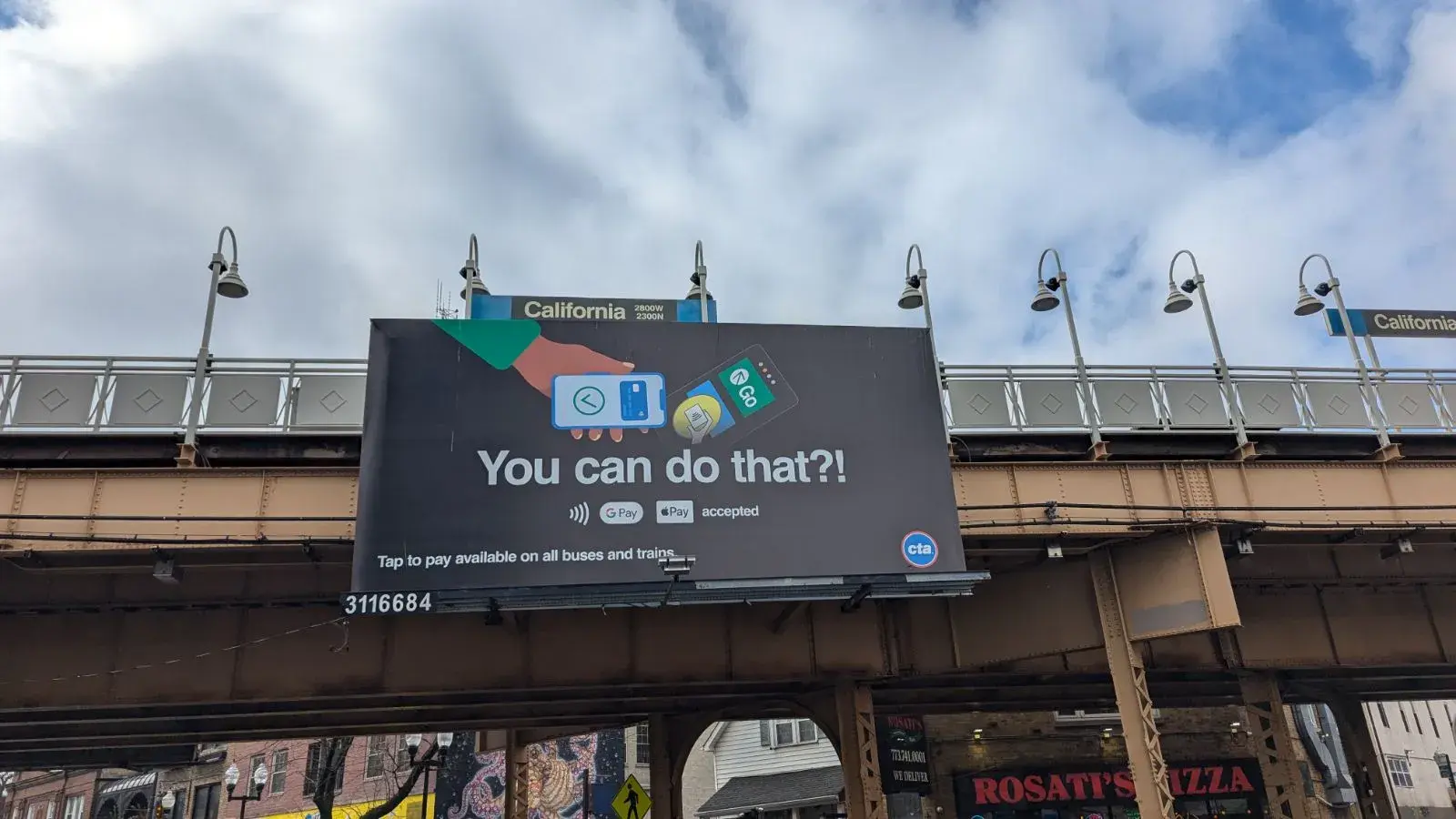 Photo of Chicago Transit Authority Billboard.