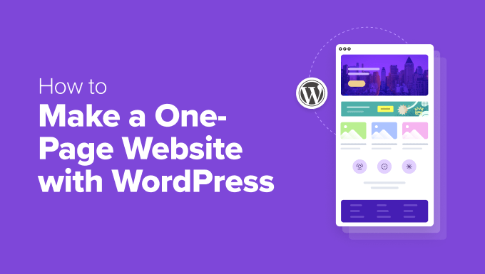 Methods to Make a One-Web page Website online with WordPress (Step through Step)