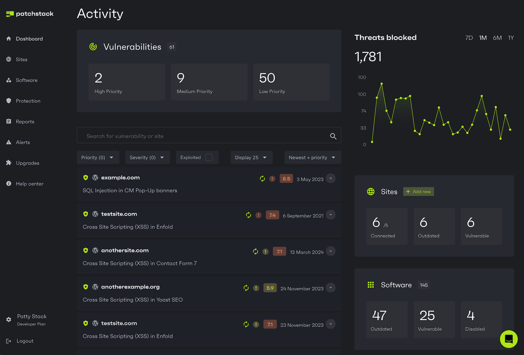 patchstack wordpress security monitoring