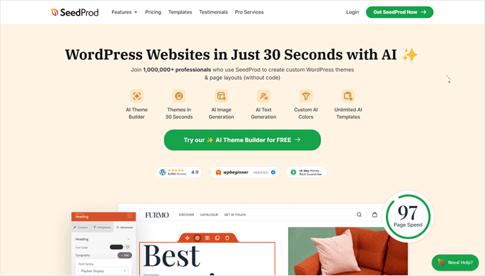 How to design a beautiful wedding website using the SeedProd page builder 