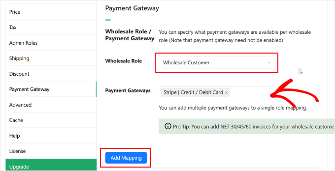 Choosing what payment gateways to enable in Wholesale Suite