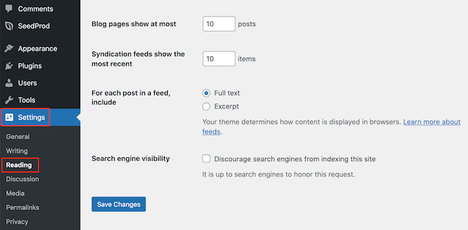 Creating a custom home page using SeedProd