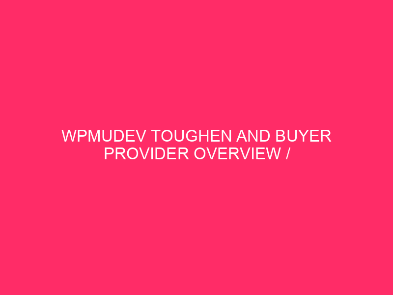 WPMUDEV Toughen And Buyer Provider Overview / Conserving Your WordPress…