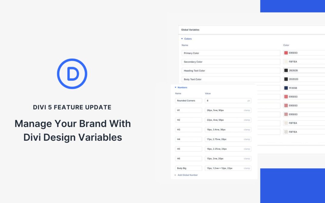 Managing Your Brand With Divi Design Variables