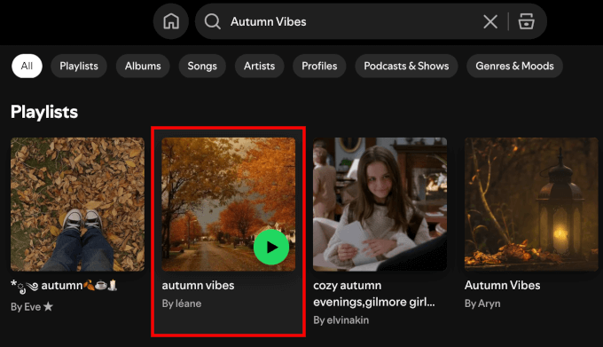 Select the playlist you want to embed