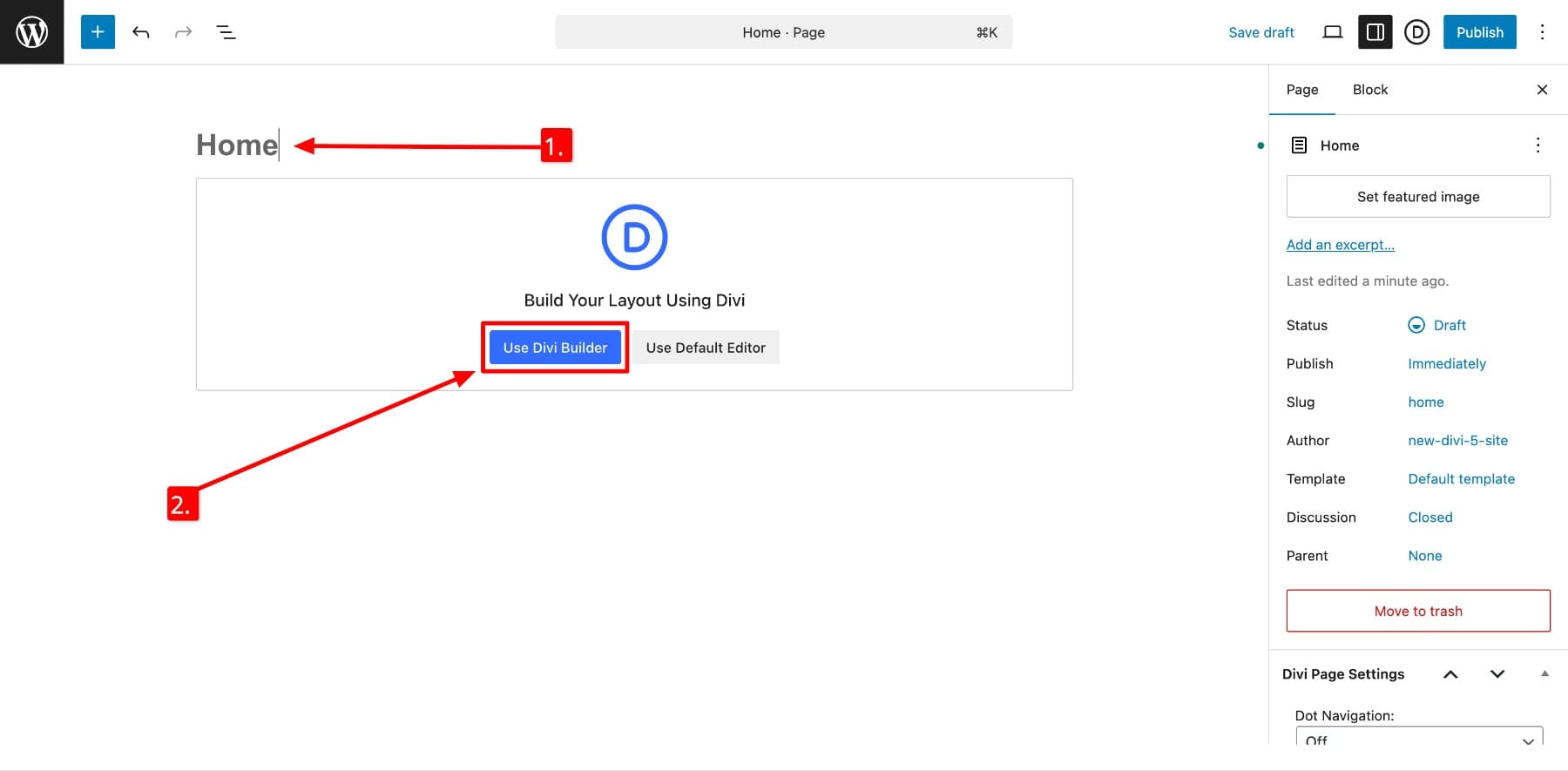 enable divi builder