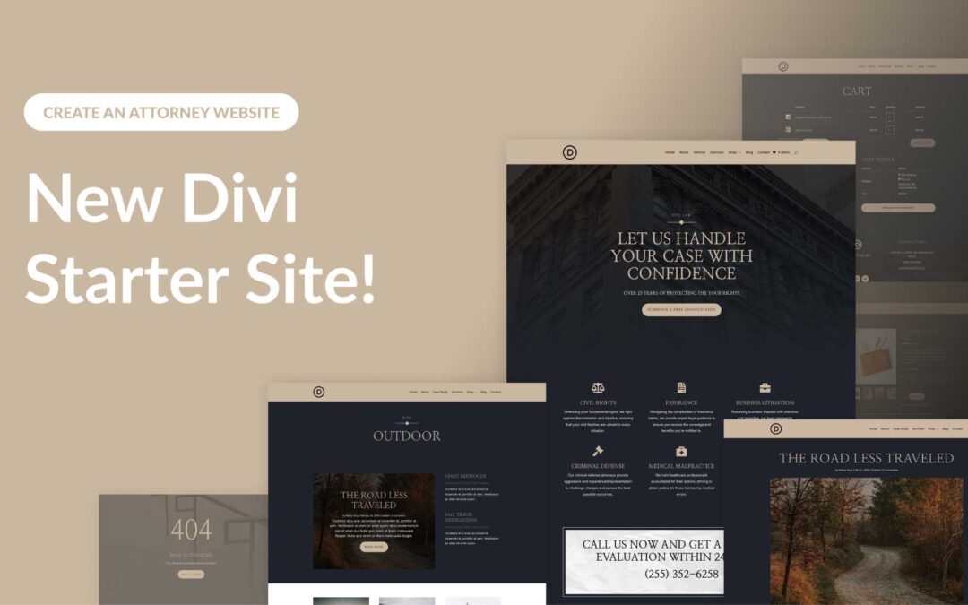 New Attorney Starter Site for Divi (Quick Install)