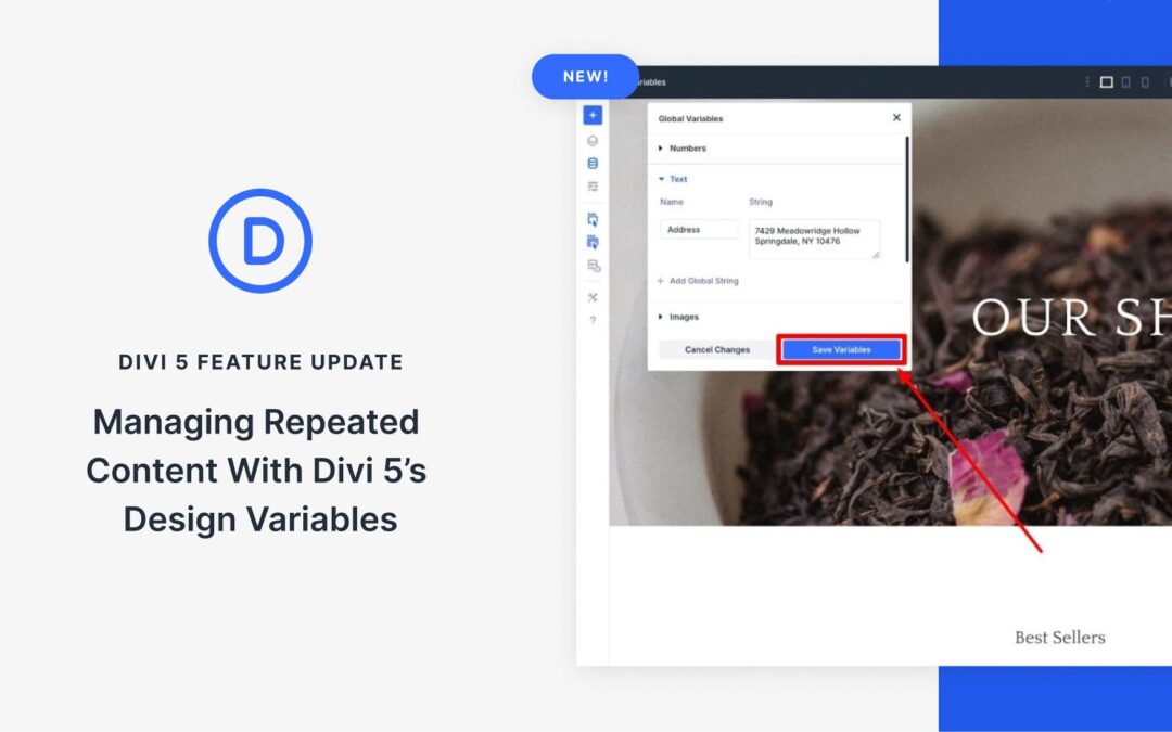 Managing Repeated Content With Divi 5’s Design Variables