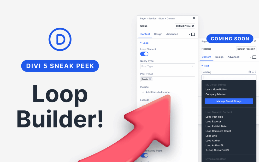 Divi 5 Sneak Peek! Loop Builder