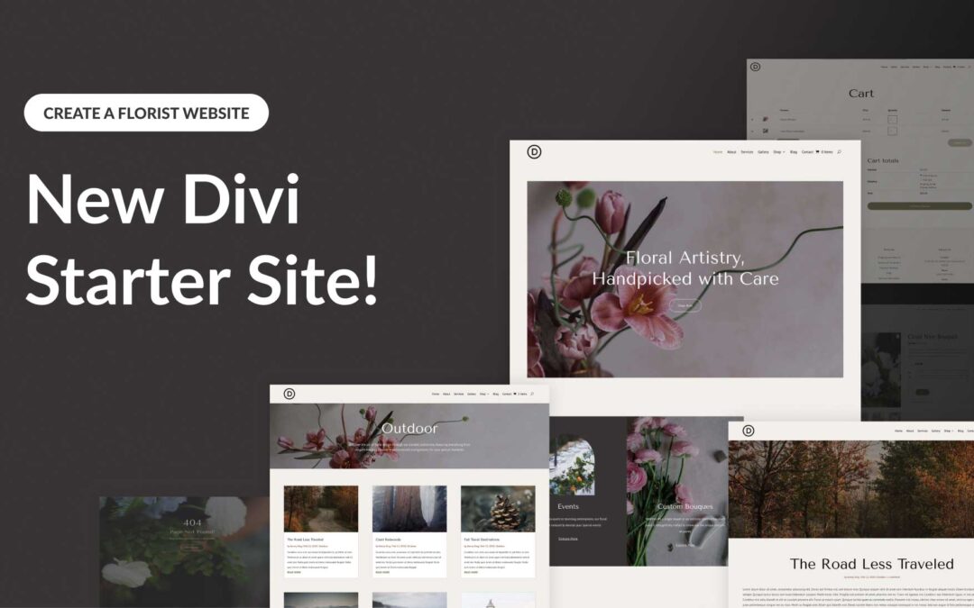 New Florist Starter Site for Divi (Quick Install)