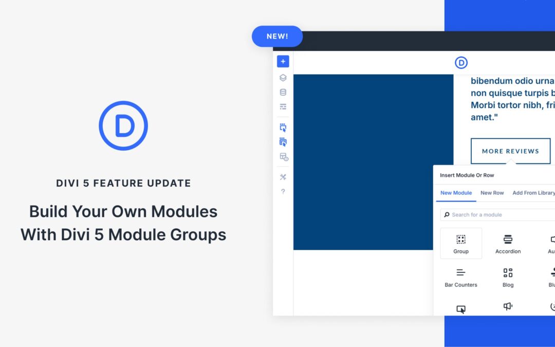 Build Your Own Modules With Divi 5 Module Groups
