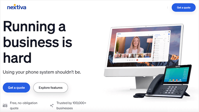 The Nextiva business phone provider