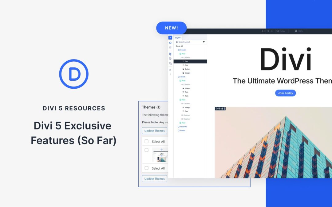 Divi 5 Exclusive Features (So Far)
