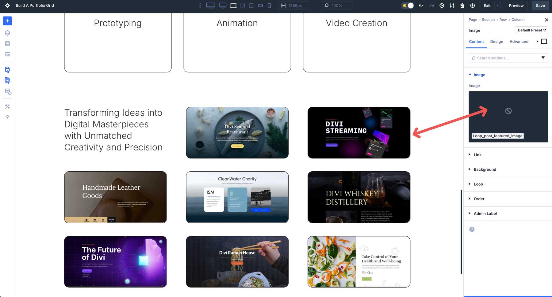 Divi 5 Loop Builder