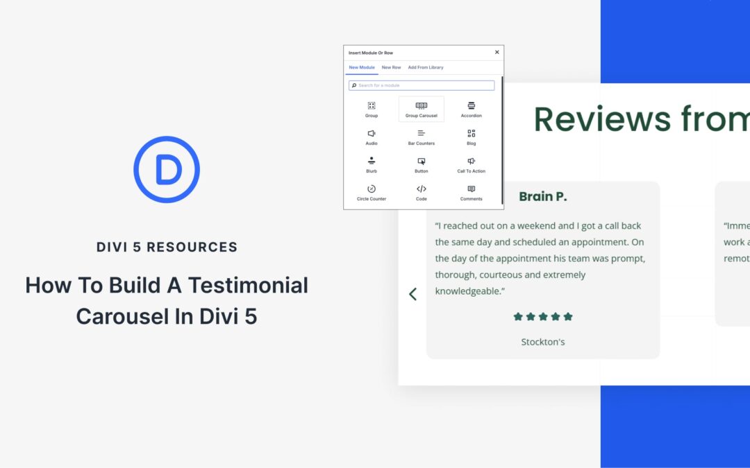 How To Build A Testimonial Carousel In Divi 5