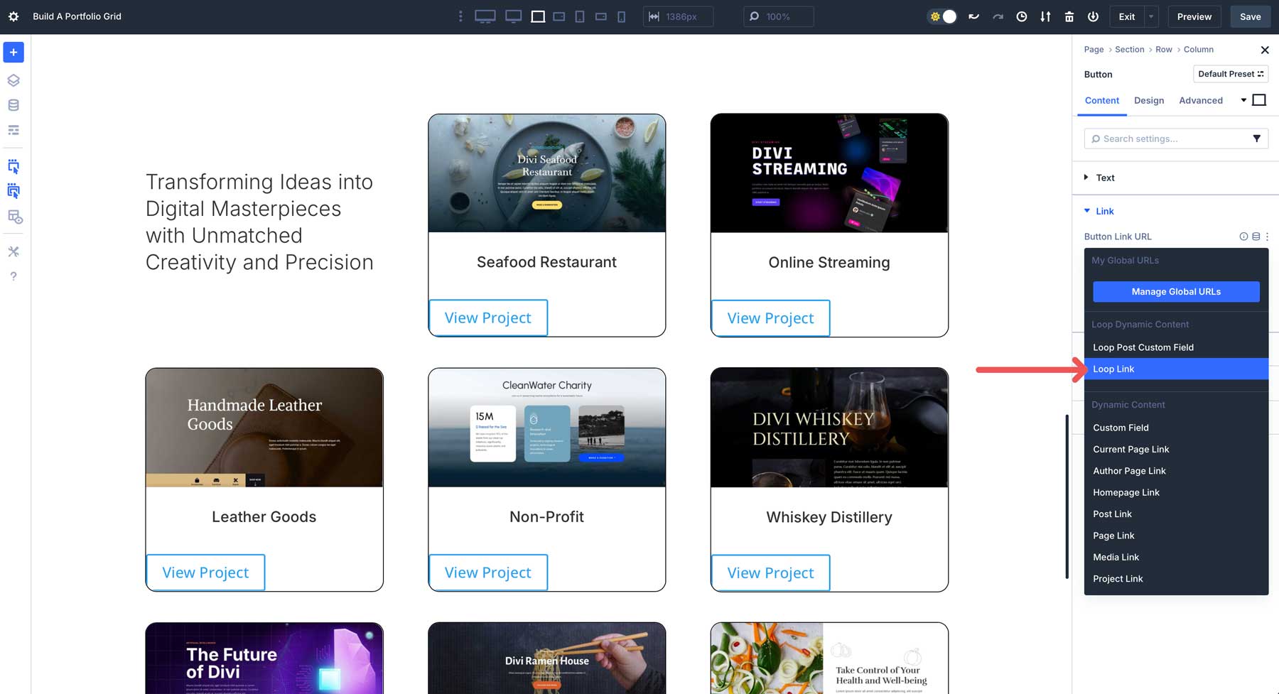 Divi 5 Loop Builder
