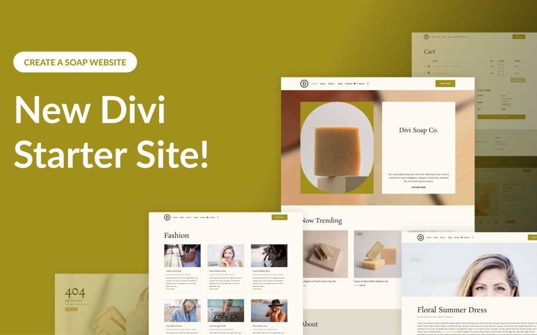 New Soap Starter Site for Divi (Quick Install)