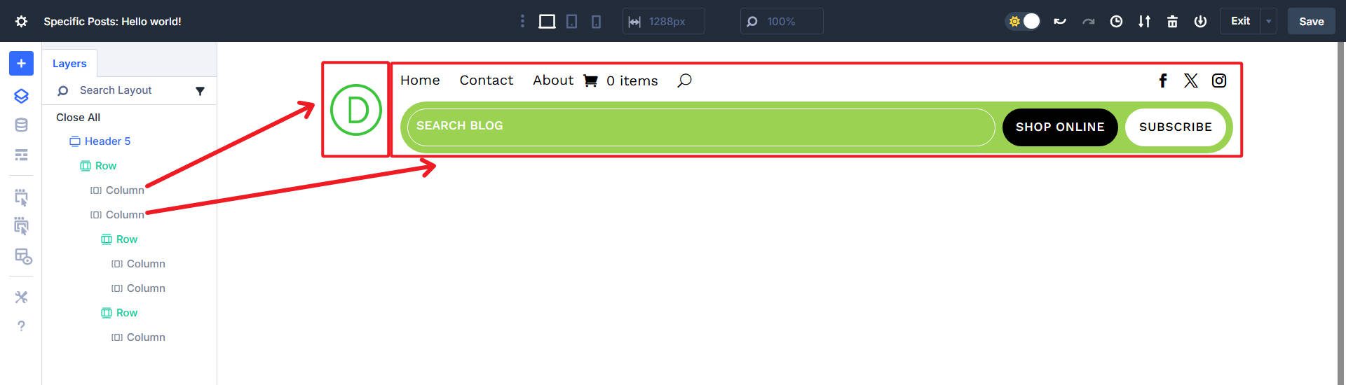 Example Header Structure Breakdown - 1