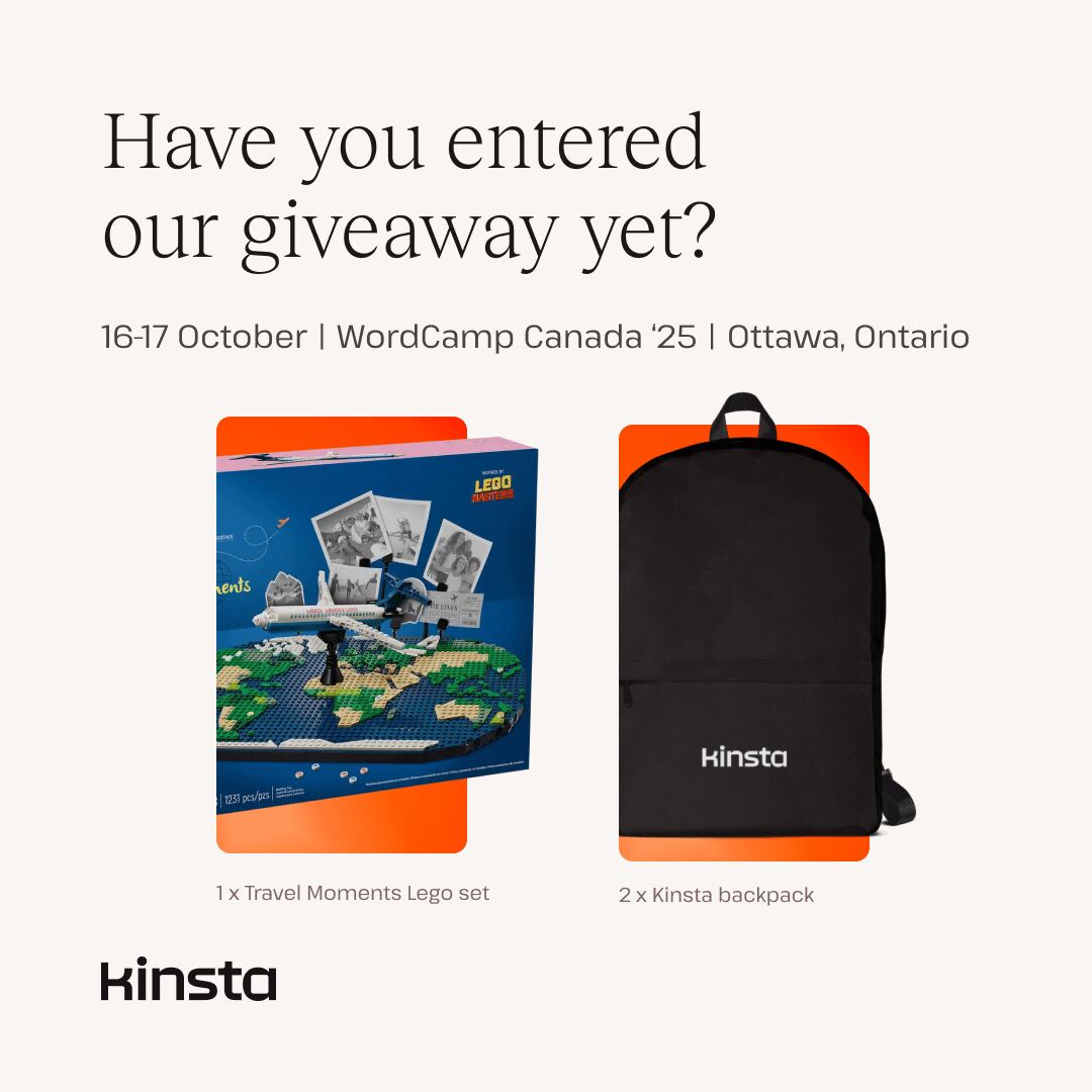 Kinsta giveaway