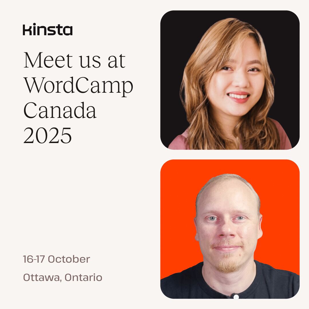 The Kinsta team at WordCamp Canada