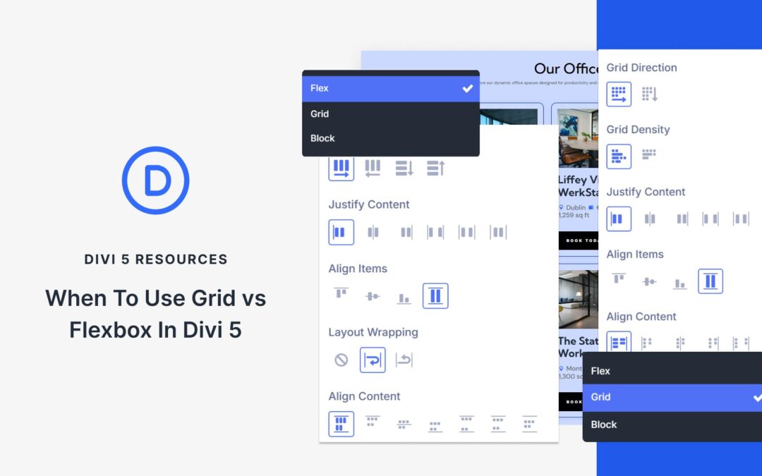 When To Use Grid vs Flexbox In Divi 5
