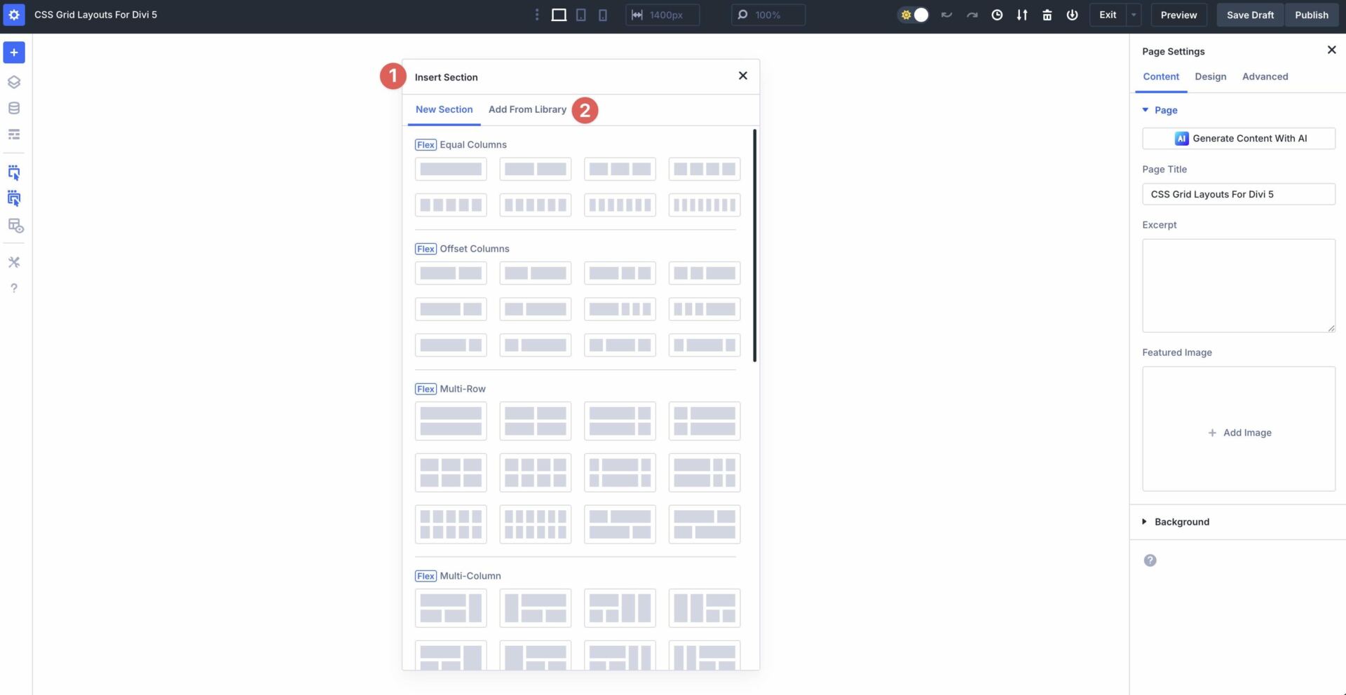 Cloud Sections For Divi 5