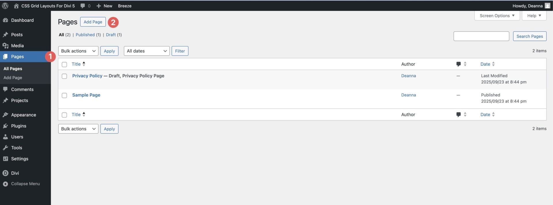 Cloud Sections For Divi 5