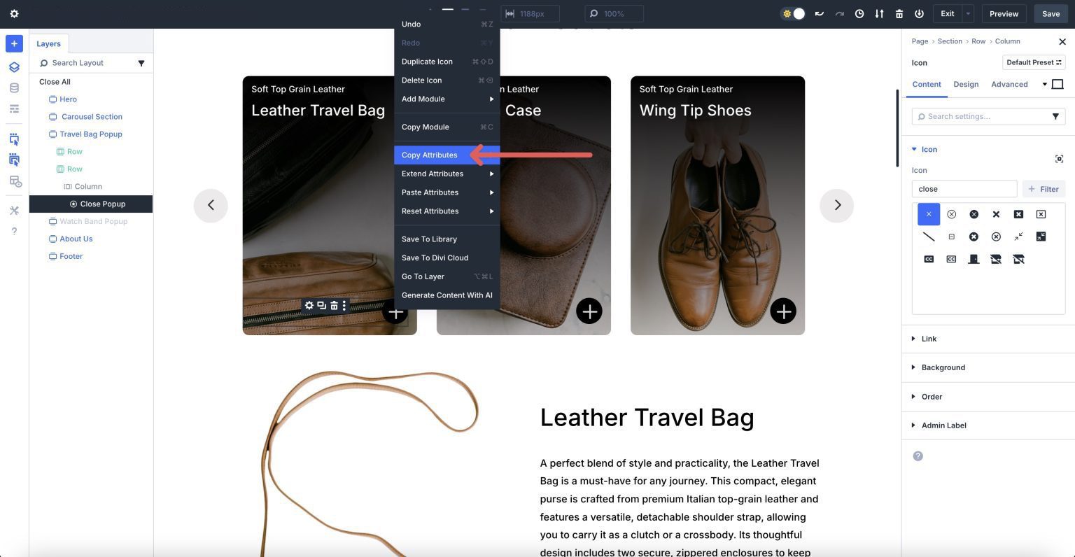 Create An Interactive Content Reveal Carousel With Divi