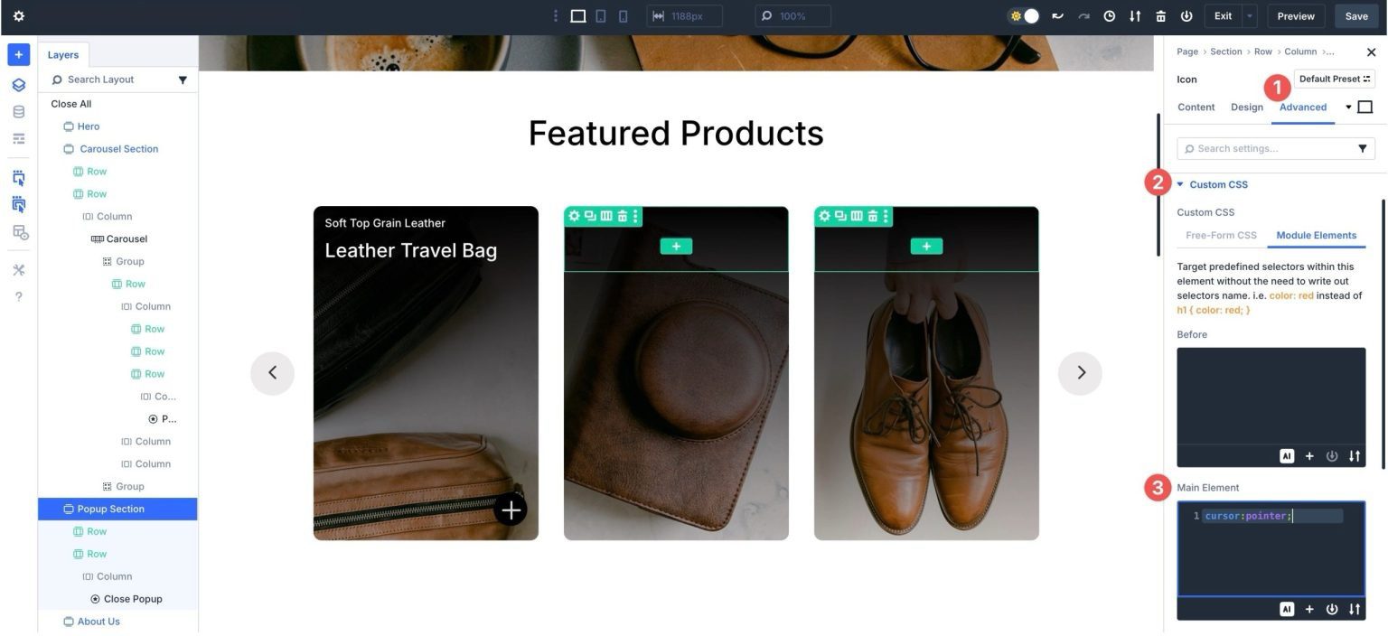 Create An Interactive Content Reveal Carousel With Divi