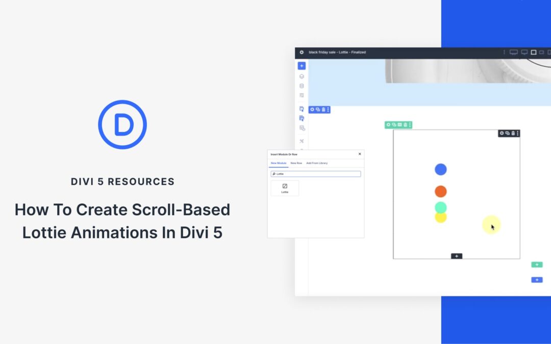 How To Create Scroll-Based Lottie Animations In Divi 5