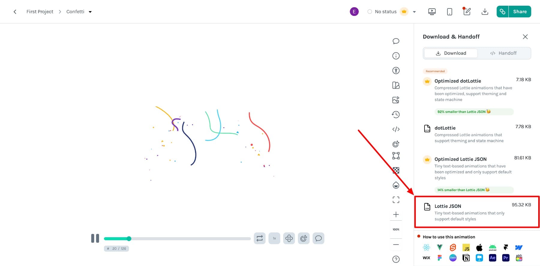 lottie json file type