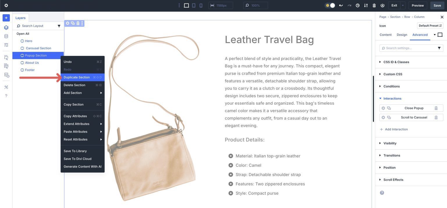 Create An Interactive Content Reveal Carousel With Divi