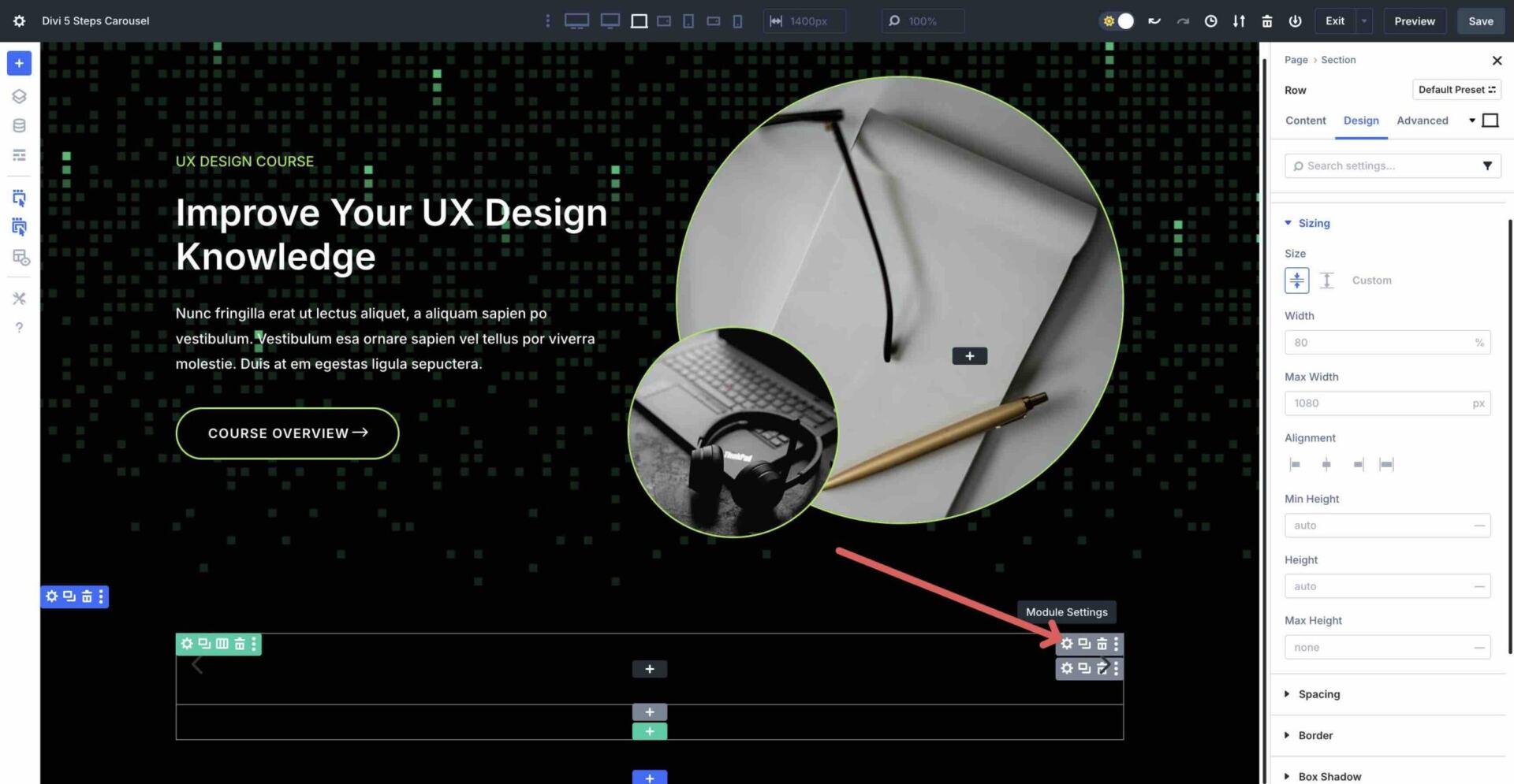 Steps Carousel with Divi 5