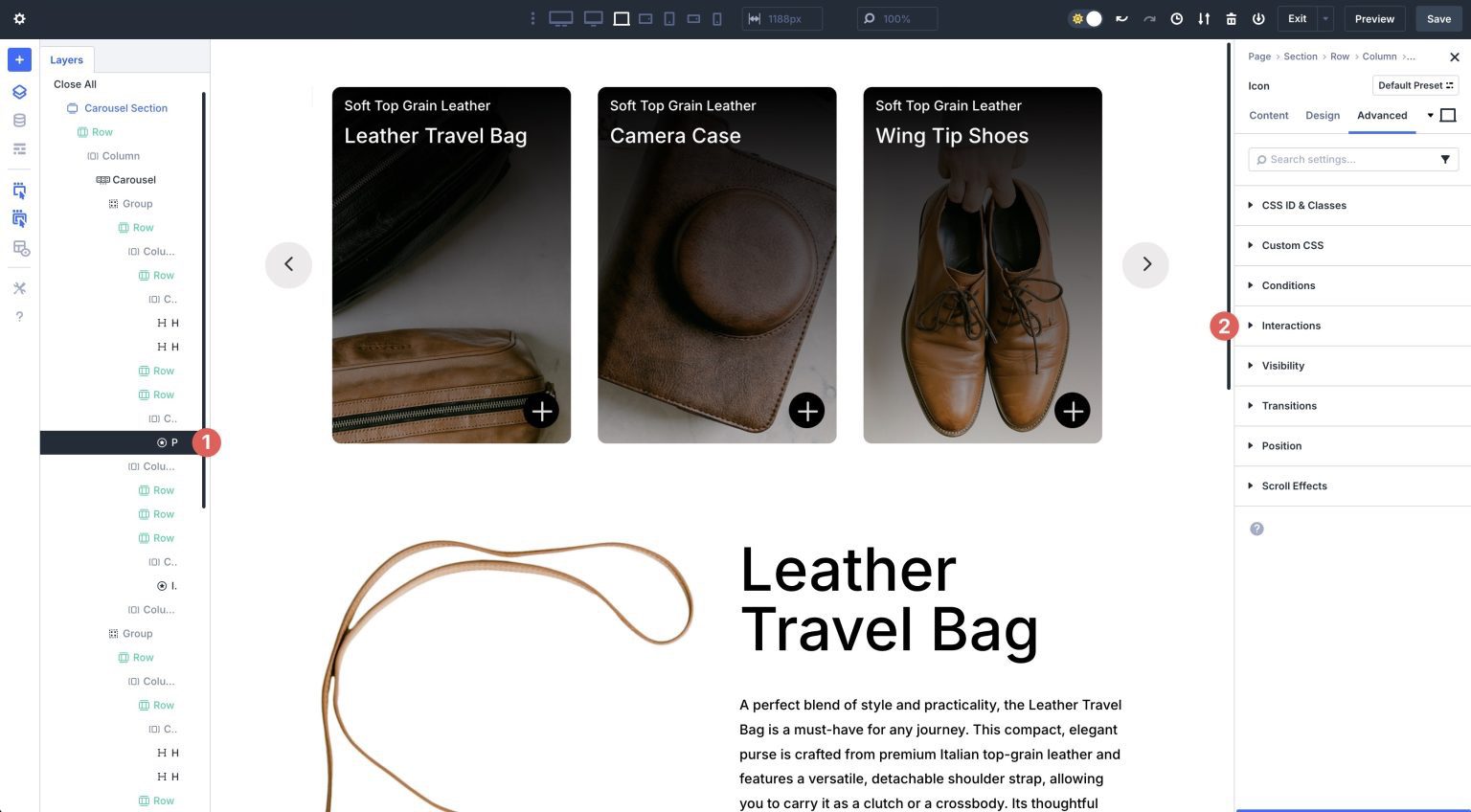 Create An Interactive Content Reveal Carousel With Divi