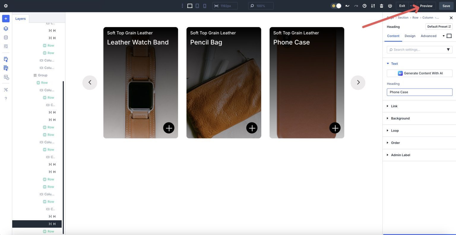 Create An Interactive Content Reveal Carousel With Divi