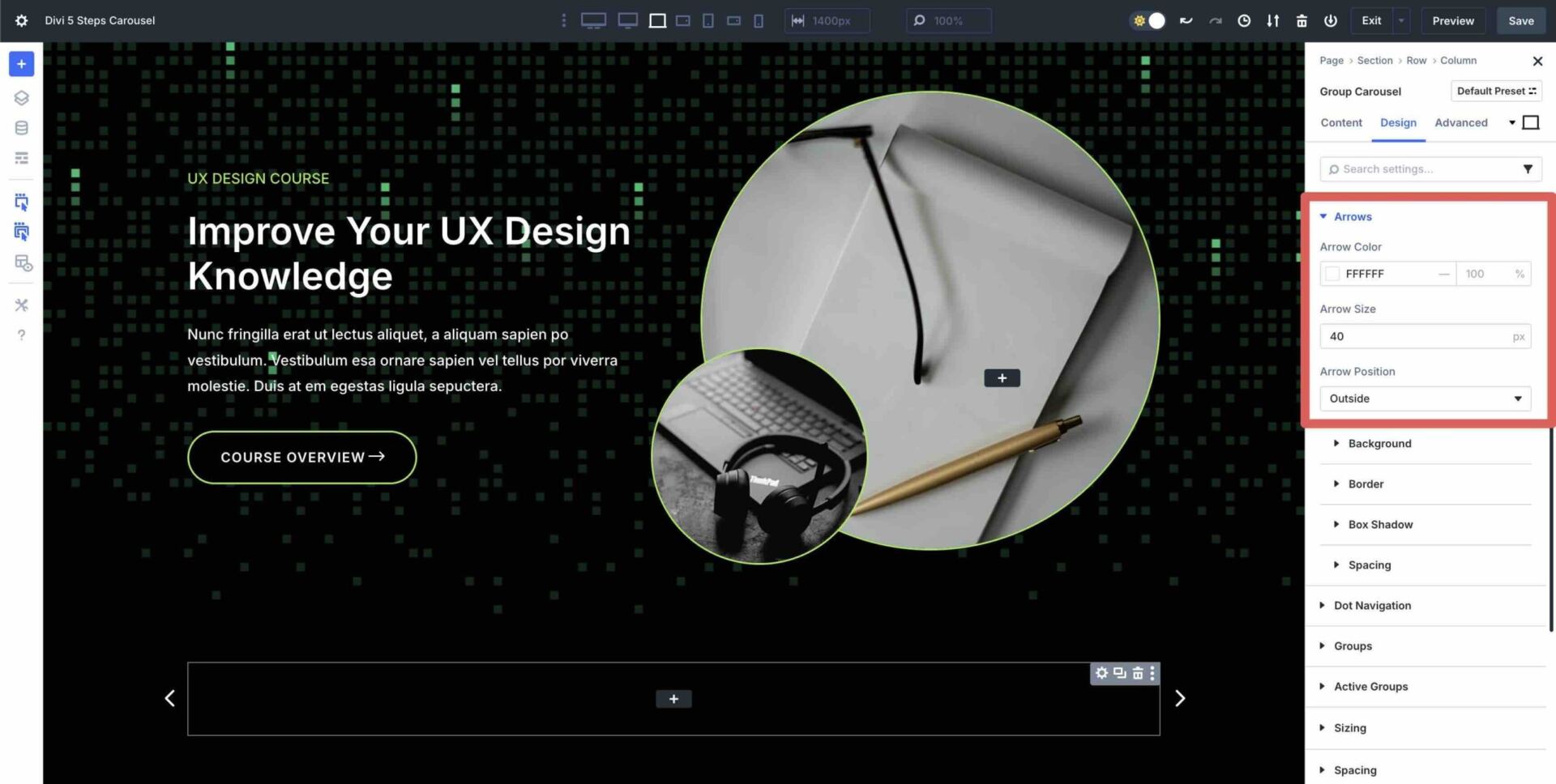 Steps Carousel with Divi 5