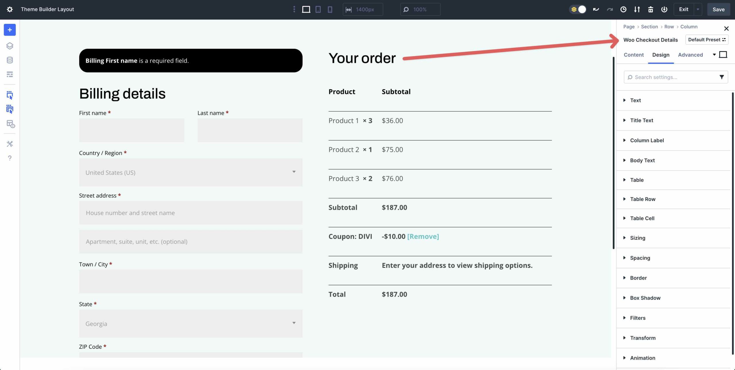 Divi 5 Woo Cart & Checkout Modules