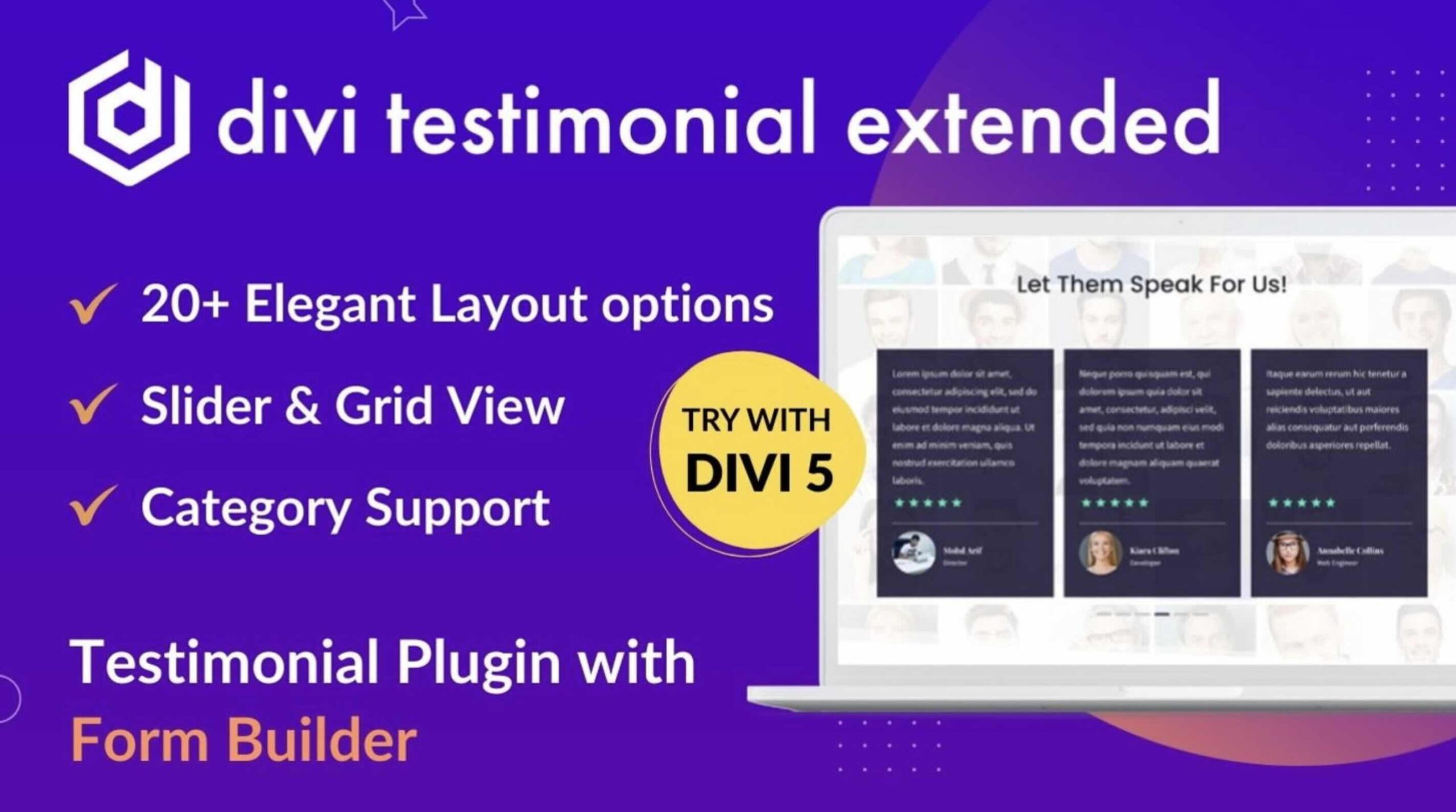 Divi Testimonial Extended