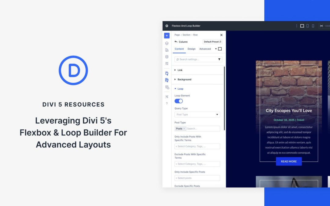 Leveraging Divi 5’s Flexbox & Loop Builder For Advanced Layouts