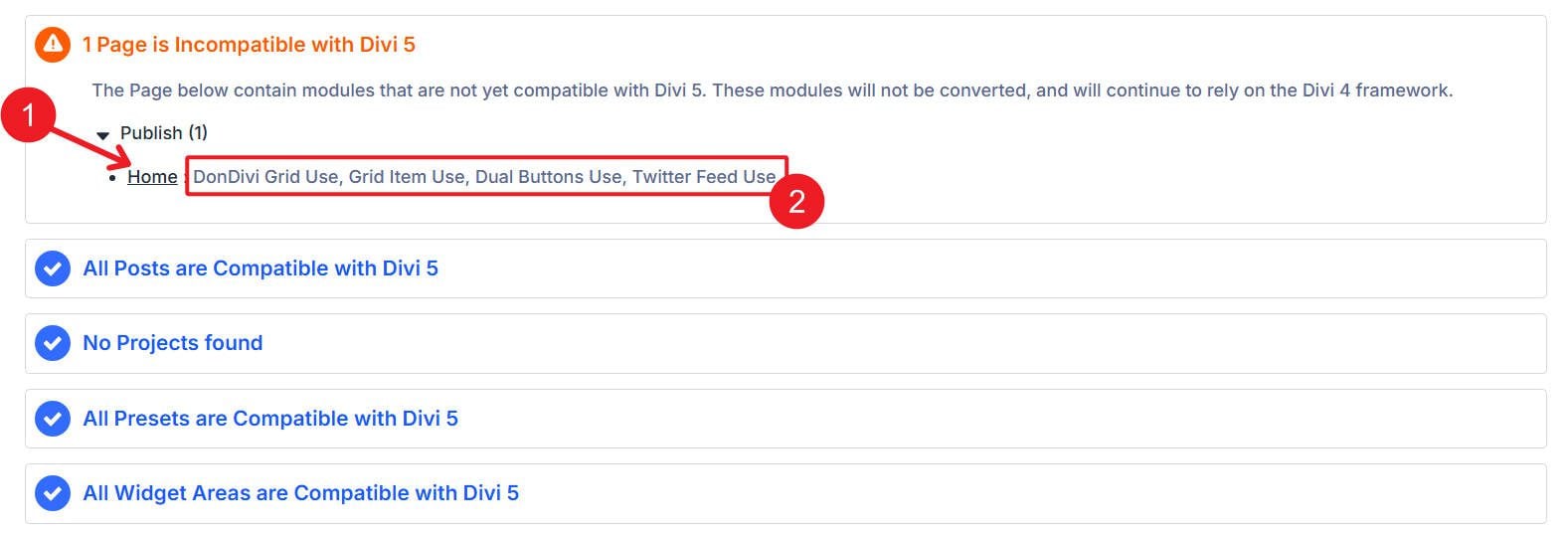 Page Combability along with other parts of WP like widgets and presets