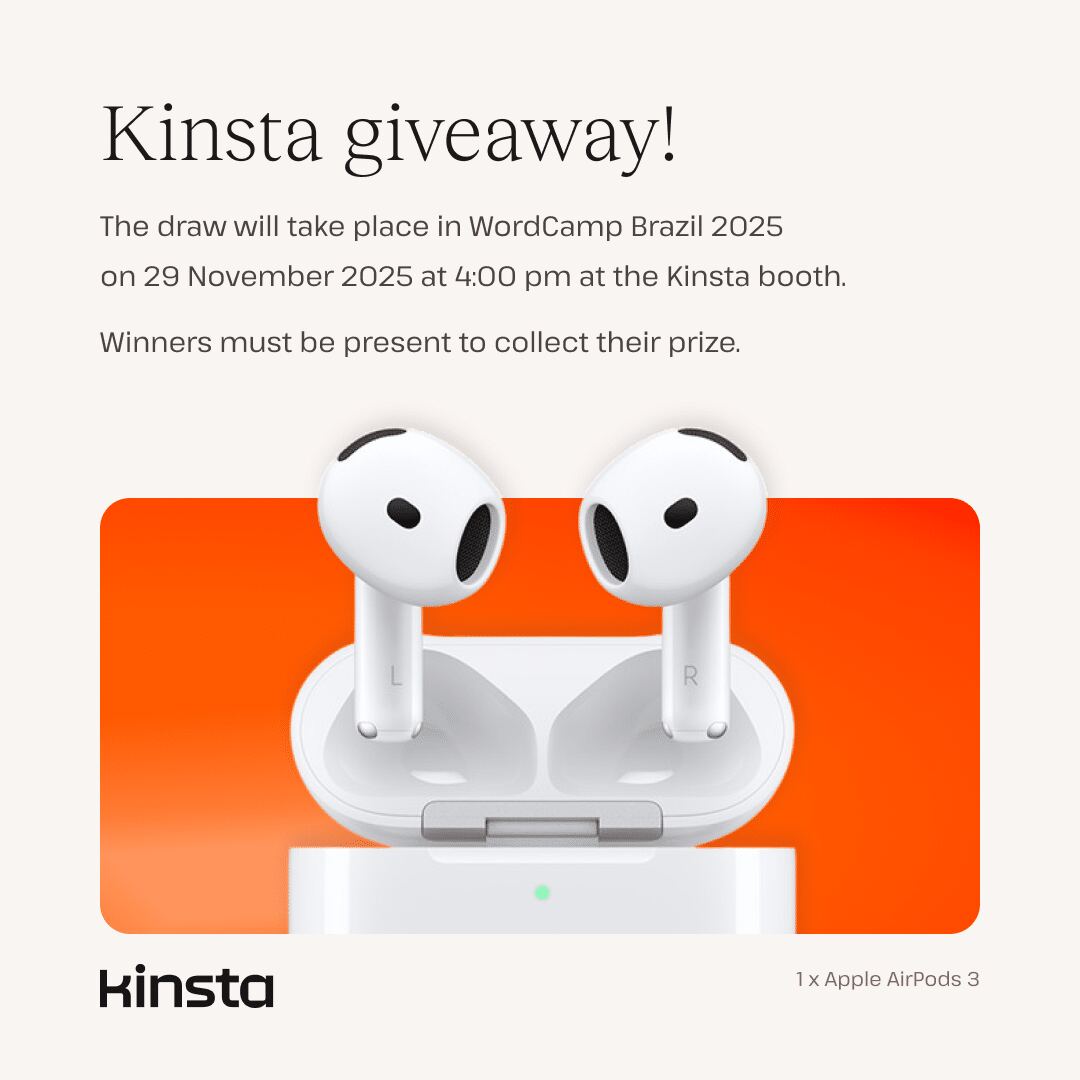 Kinsta giveaway