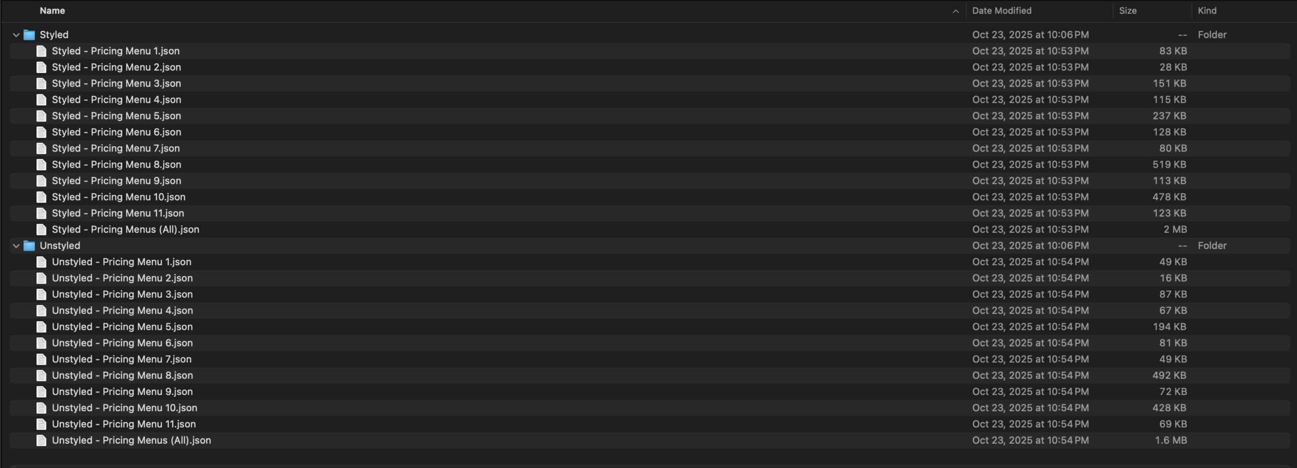 Pricing Menus for Divi 5
